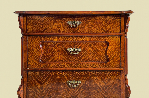 Kommode ANTIK Louis Philippe VINTAGE Birke Schrank Sideboard von 1840