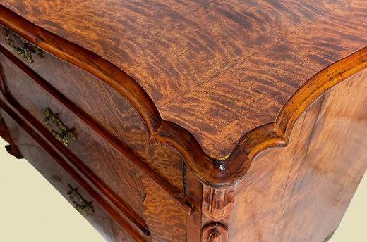 Kommode ANTIK Louis Philippe VINTAGE Birke Schrank Sideboard von 1840