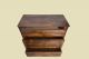 HANDPOLIERTE Kommode ANTIK Louis Philippe Mahagoni Schrank Sideboard von 1840
