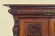1880er ANTIK Gründerzeit Nußbaum Säulen Kommode Anrichte Buffet Vertiko von 1880