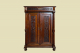 1880er Vertiko ANTIK Gründerzeit Nußbaum Säulen Kommode Schrank von 1880