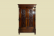 Edler 1880er Kleiderschrank ANTIK Gründerzeit Nußbaum Säulen Schrank von 1880