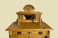 1880er Aufsatz ANTIK Gründerzeit antike Kiefer für Vertiko Kommoden von 1880