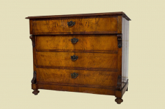 1880er Kommode ANTIK Gründerzeit Nußbaum Sideboard Schrank von 1880