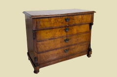 1880er Kommode ANTIK Gründerzeit Nußbaum Sideboard Schrank von 1880