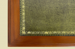 Bürotisch Schreibtisch ANTIK Leder Eibe Sekretär English Chesterfield Empire