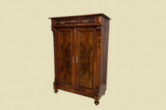 1880er HANDPOLIERT Vertiko ANTIK Gründerzeit Nußbaum Kommode Schrank von 1880