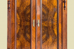 1880er HANDPOLIERT Vertiko ANTIK Gründerzeit Nußbaum Kommode Schrank von 1880