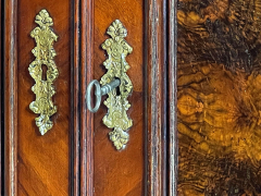 1880er HANDPOLIERT Vertiko ANTIK Gründerzeit Nußbaum Kommode Schrank von 1880