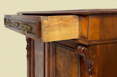 1880er HANDPOLIERT Vertiko ANTIK Gründerzeit Nußbaum Kommode Schrank von 1880