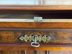 1880er HANDPOLIERT Vertiko ANTIK Gründerzeit Nußbaum Kommode Schrank von 1880