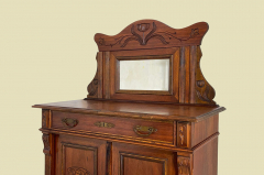 1920er Vertiko ANTIK Jugendstil Nußbaum Lebensbaum Kommode Schrank mit Aufsatz