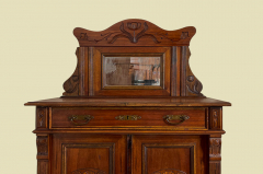 1920er Vertiko ANTIK Jugendstil Nußbaum Lebensbaum Kommode Schrank mit Aufsatz