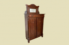 1920er Vertiko ANTIK Jugendstil Nußbaum Lebensbaum Kommode Schrank mit Aufsatz