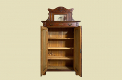 1920er Vertiko ANTIK Jugendstil Nußbaum Lebensbaum Kommode Schrank mit Aufsatz