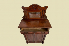 1920er Vertiko ANTIK Jugendstil Nußbaum Lebensbaum Kommode Schrank mit Aufsatz