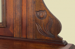 1920er Vertiko ANTIK Jugendstil Nußbaum Lebensbaum Kommode Schrank mit Aufsatz