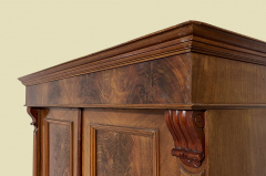 1880er Kleiderschrank ANTIK Gründerzeit Nußbaum Schrank von 1880