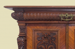 1880er ANTIK Gründerzeit Nußbaum Säulen Kommode Anrichte Buffet Vertiko von 1880
