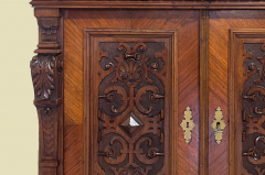 1880er ANTIK Gründerzeit Nußbaum Säulen Kommode Anrichte Buffet Vertiko von 1880