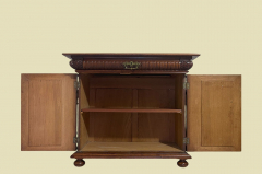 1880er ANTIK Gründerzeit Nußbaum Säulen Kommode Anrichte Buffet Vertiko von 1880