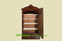 1840er ANTIK Louis Philippe Spiegel Wäsche Kleider Schrank von 1840 -zerlegbar-