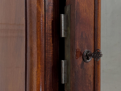 1840er ANTIK Louis Philippe Spiegel Wäsche Kleider Schrank von 1840 -zerlegbar-