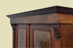 1880er Kleiderschrank ANTIK Gründerzeit Nußbaum Schrank von 1880