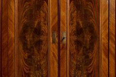 1840er ANTIK Schrank Louis Philippe Mahagoni Wäsche Kleiderschrank von 1840