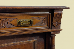 1920er Vertiko ANTIK Jugendstil Nußbaum Lebensbaum Kommode Schrank von 1920