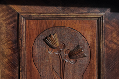 1920er Vertiko ANTIK Jugendstil Nußbaum Lebensbaum Kommode Schrank von 1920