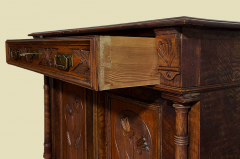 1920er Vertiko ANTIK Jugendstil Nußbaum Lebensbaum Kommode Schrank von 1920