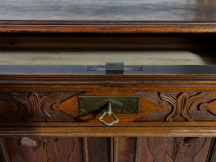 1920er Vertiko ANTIK Jugendstil Nußbaum Lebensbaum Kommode Schrank von 1920