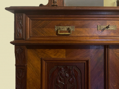 1920er Vertiko ANTIK Jugendstil Nußbaum Lebensbaum Kommode Schrank von 1920