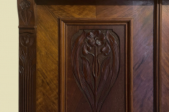 1920er Vertiko ANTIK Jugendstil Nußbaum Lebensbaum Kommode Schrank von 1920