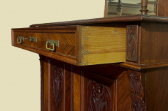 1920er Vertiko ANTIK Jugendstil Nußbaum Lebensbaum Kommode Schrank von 1920