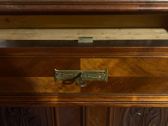 1920er Vertiko ANTIK Jugendstil Nußbaum Lebensbaum Kommode Schrank von 1920