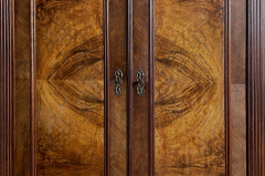 1880er Kleiderschrank ANTIK Gründerzeit Nußbaum Schrank von 1880