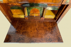 Echter Biedermeier Mahagoni Schreibtisch Aufsatz Sekretär von 1800-1820 - RESTAURIERT -