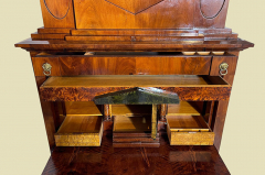 Echter Biedermeier Mahagoni Schreibtisch Aufsatz Sekretär von 1800-1820 - RESTAURIERT -