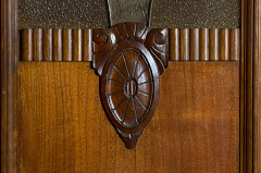 -RESERVIERT- 1920er Kleiderschrank ANTIK Jugendstil Nußbaum Schrank von 1920