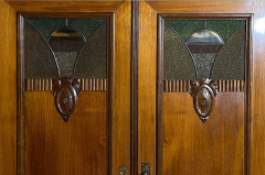 -RESERVIERT- 1920er Kleiderschrank ANTIK Jugendstil Nußbaum Schrank von 1920