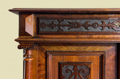 1880er Vertiko ANTIK Gründerzeit Nußbaum Säulen Kommode Schrank von 1880