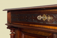 1880er Vertiko ANTIK Gründerzeit Nußbaum Säulen Kommode Schrank von 1880