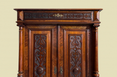 1880er Vertiko ANTIK Gründerzeit Nußbaum Säulen Kommode Schrank von 1880