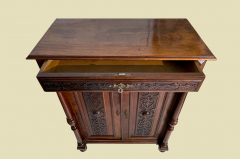 1880er Vertiko ANTIK Gründerzeit Nußbaum Säulen Kommode Schrank von 1880