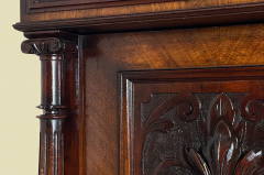 Edler 1880er Kleiderschrank ANTIK Gründerzeit Nußbaum Säulen Schrank von 1880