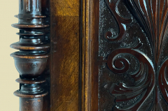 Edler 1880er Kleiderschrank ANTIK Gründerzeit Nußbaum Säulen Schrank von 1880