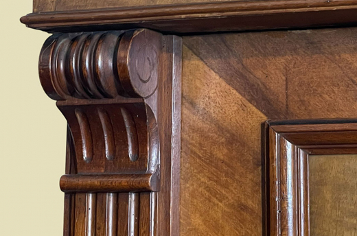 1880er Kleiderschrank ANTIK Gründerzeit Nußbaum VINTAGE Schrank von 1880