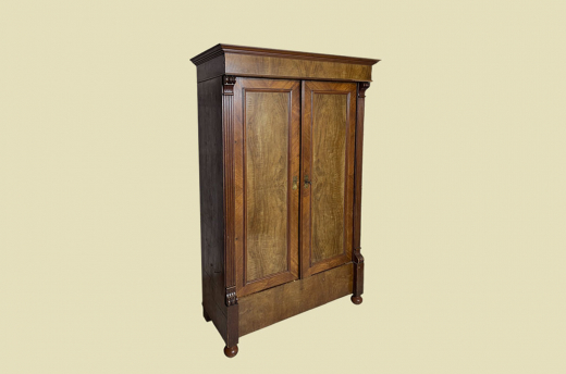 1880er Kleiderschrank ANTIK Gründerzeit Nußbaum VINTAGE Schrank von 1880